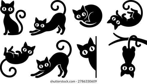 A set eight black