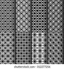 Set of eight geometric pattern