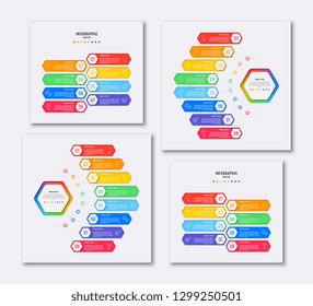 Simple Four Steps Design Layout Infographic Stock Vector (Royalty Free ...