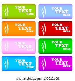 Set of eight templates for gift tags or cards.