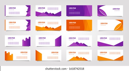 set of eight Vector Design Banner Background In Different Colors