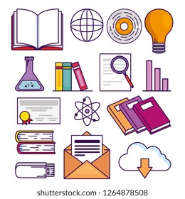 set elearning education technology to online study