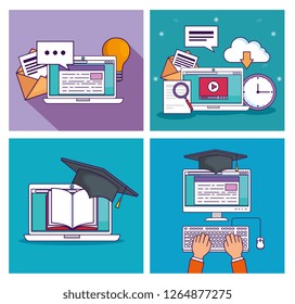 set elearnng laptop and computer technology to education