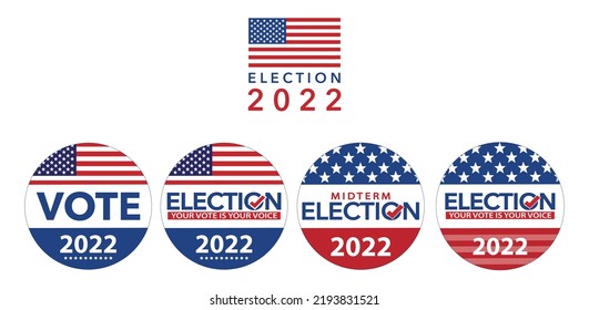 Set of Election 2022 USA Button
