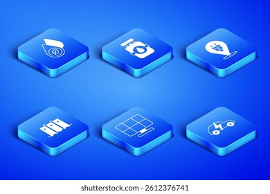 Set Electric car, Water energy, Solar panel, Hydroelectric dam, Propane gas tank and plug icon. Vector