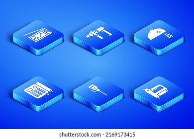 Set Electric construction stapler, Radio, Construction jackhammer, Telephone, drill machine and mixer icon. Vector