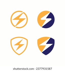 Design-Vorlage für das Logo des elektrischen Systems