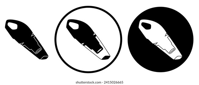 set Electrical vacuum cleaner icon logo vector illustratio