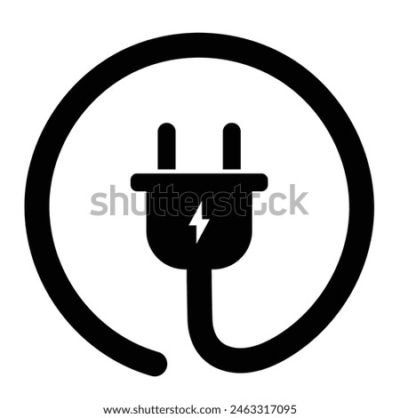 Set of  Electricity power plug symbol collection. Vector illustration.