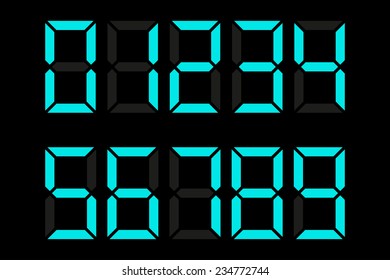 Set of electronic figures, vector