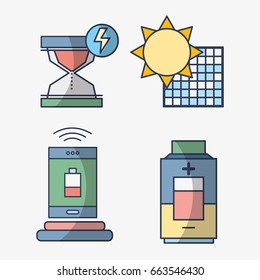 set electronics elements to use energy