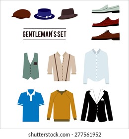 Set of elegance men's clothing