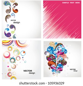 Set elegance and universal backgrounds. Vector.