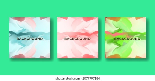 Conjunto de elegantes antecedentes Resumen Forma de tinta de alcohol para banner, promoción de ventas, publicación en medios sociales y presentación de negocios