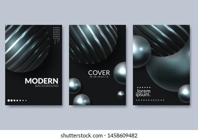 Set of elegant background design.Colorful gradients, card, background, cover, Eps10 vector.Black and golden texture