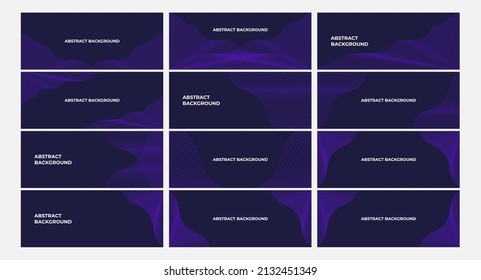 Set of elegant background with purple lines. luxury background. Abstract purple lines.