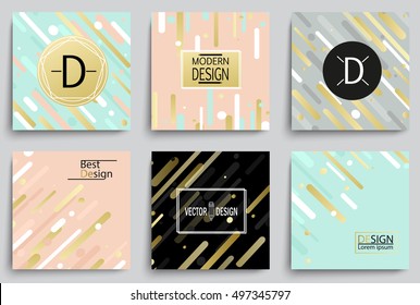 Set of  elegant banner templates with Flat Dynamic Design. Applicable for Covers, Placards, Posters, Flyers and Banner Designs. Vector illustration.