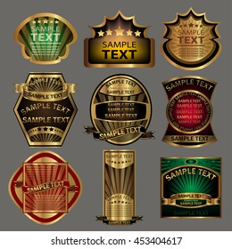 A set elegant of banners and labels. Background. Vector illustration.