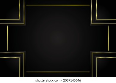 Set von eleganten Broschüren, Karten, Hintergründen, Covern. Schwarz-Gold-Marmor-Struktur. Geometrischer Rahmen. Palme, exotische Blätter.