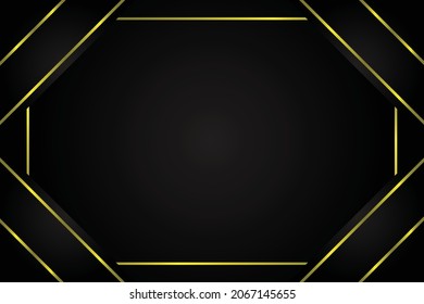 Conjunto de elegantes folletos, tarjetas, fondos, cubiertas. Textura de mármol negro y dorado. Marco geométrico. Palm, hoja exótica.