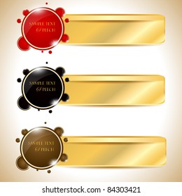 Set of Elegant Eps10 Banners