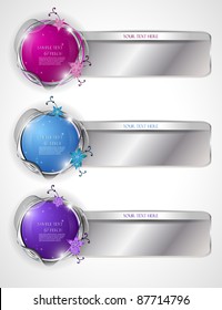 Set of Elegant Eps10 Banners
