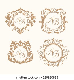 Ng initial wedding monogram logo Royalty Free Vector Image
