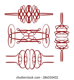 Set of elegant flourishes for your design