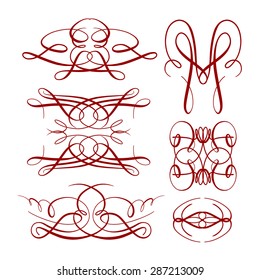 Set of elegant flourishes for your design