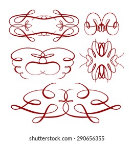 Set of elegant flourishes for your design