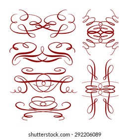 Set of elegant flourishes for your design