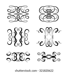 Set of elegant flourishes for your design