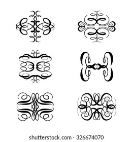 Set of elegant flourishes for your design