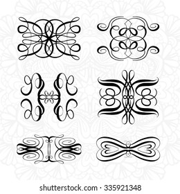 Set of elegant flourishes for your design