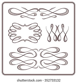 Set of elegant flourishes for your design