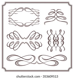 Set of elegant flourishes for your design