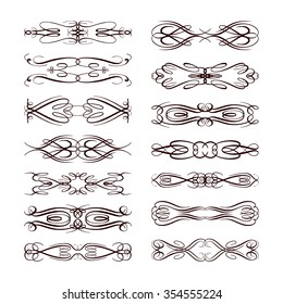 Set of elegant flourishes for your design