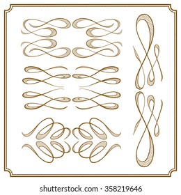 Set of elegant flourishes for your design
