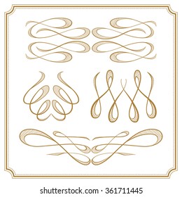 Set of elegant flourishes for your design
