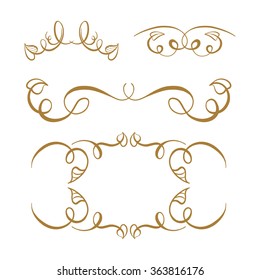 Set of elegant flourishes for your design