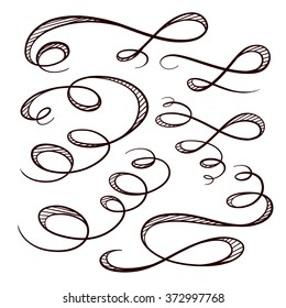 Set of elegant flourishes for your design