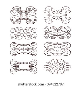 Set of elegant flourishes for your design