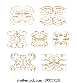 Set of elegant flourishes for your design