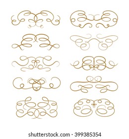 Set of elegant flourishes for your design