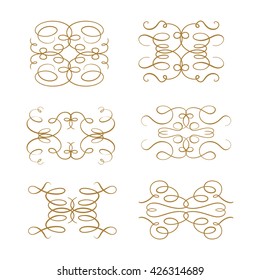 Set of elegant flourishes for your design