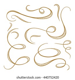 Set of elegant flourishes for your design
