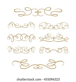 Set of elegant flourishes for your design