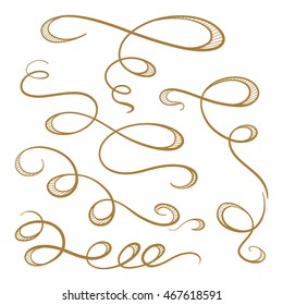 Set of elegant flourishes for your design
