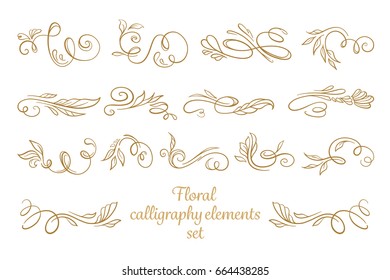 Set of elegant flourishes for your design
