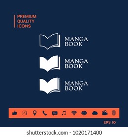 Set of Elegant logo with book symbol